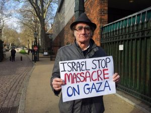 Protest outside Israeli embassy