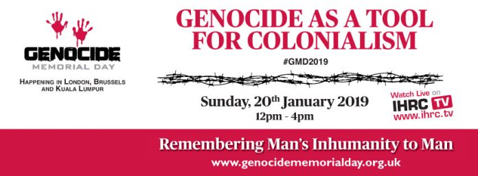 UK Event: Genocide Memorial Day 2019 – “Genocide as a tool for