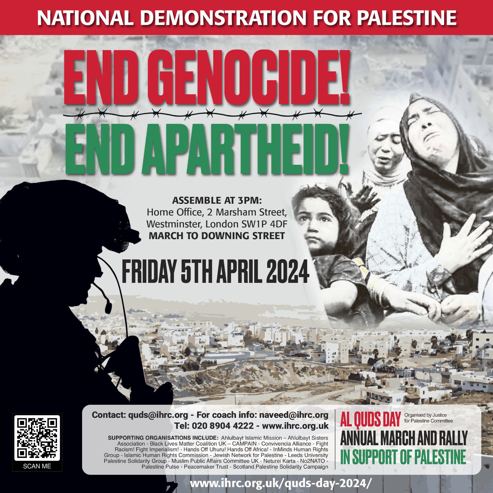 Huge crowd expected for AlQuds Day rally in London IHRC